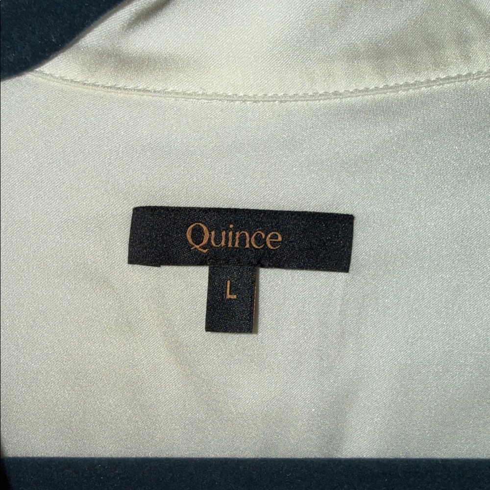 Quince Cream Short-Sleeve Button-Down Shirt - Picture 2 of 4